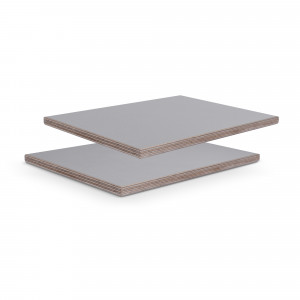 Adam Hall Hardware 069LG - 9 mm brzozowa żywica fenolowa z szarą teksturą o wyglądzie skóry, 2500 mm x 1250 mm