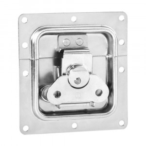 Adam Hall Hardware 17292 S - Zamek motylkowy, średni, sprężynowy, niezagięty, głębokość: 7 mm