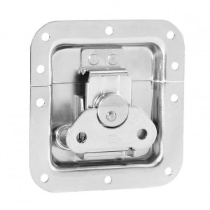 Adam Hall Hardware 17295 S - Zamek motylkowy, średni, sprężynowy, niezagięty, głębokość: 9 mm