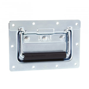 Adam Hall Hardware 34102 - Uchwyt klapowy, średni, sprężynowy, w dużej obudowie montażowej, głębokość: 9,5 mm