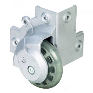 Adam Hall Hardware 37501 S - Kółko narożne z miękką oponą, 75 mm