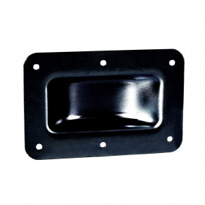 Adam Hall Hardware 38083 BLK - Stalowy talerz na kółkach, czarny
