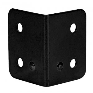 Adam Hall Hardware 40431 BLK - Narożnik L duży, ocynkowany, czarny