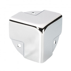 Adam Hall Hardware 4058 - Narożnik, zagięty, do profilu krawędziowego 20 mm, chromowany
