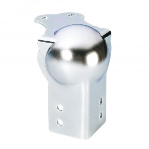 Adam Hall Hardware 4105 - Narożnik kulkowy, duży, zintegrowany z profilem L 75 mm