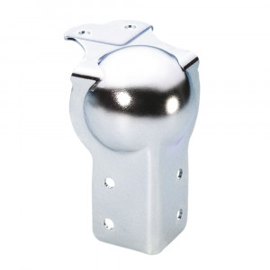 Adam Hall Hardware 41081 - Narożnik kulkowy, duży, zagięty, 30 mm, zintegrowany z profilem L 79 mm