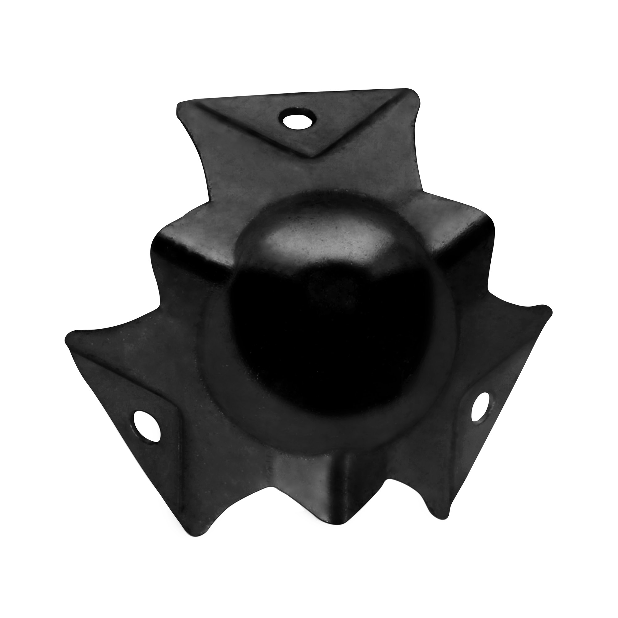 Adam Hall Hardware 4113 BLK - Narożnik kulowy mały, trójramienny, zakrzywiony dla 6109, czarny