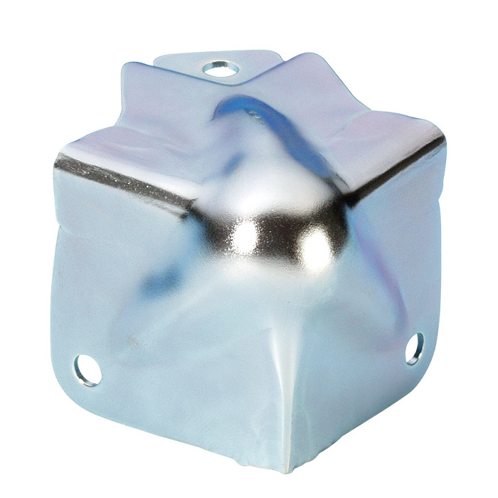 Adam Hall Hardware 41182 - Narożnik kulkowy, średni, zintegrowany z profilem L, zagięty 30 mm