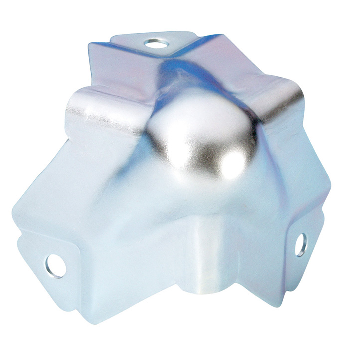 Adam Hall Hardware 4119 - Narożnik kulkowy, średni, trójramienny, zagięty 30 mm