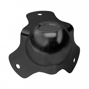 Adam Hall Hardware 4122 BLK - Narożnik kulisty średni trójnożny z wnęką do układania, czarny