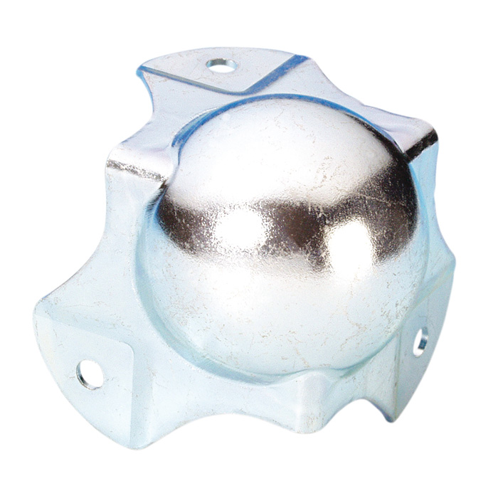 Adam Hall Hardware 4124 - Narożnik kulowy, średni, trójramienny, wyprofilowany, 30 mm