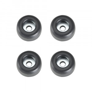 Adam Hall Hardware 4900 M4 AH - Komplet czterech nóżek gumowych, 25 x 11 mm, w woreczku
