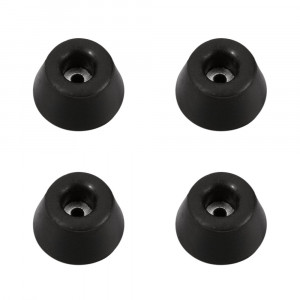 Adam Hall Hardware 4901 M4 AH - Komplet czterech nóżek gumowych, 30 x 15 mm, w woreczku