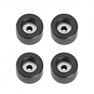 Adam Hall Hardware 4904 M4 AH - Komplet czterech nóżek gumowych, 25 x 15 mm, w woreczku