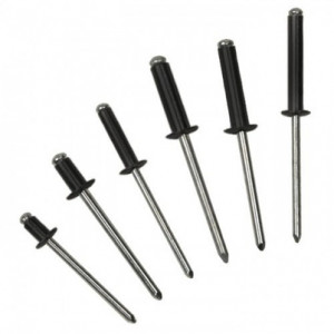 Bralo 55924808 BLK - Standardowy nit zrywalny 4,8 x 8,0, czarny