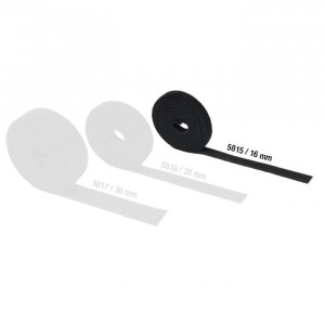 Adam Hall Hardware 5815 - Taśma rzepowa, dwustronna, szerokość: 16 mm