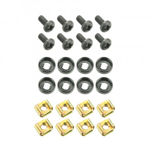 Adam Hall 19" Parts 5927 M8 AH - Komplet 8 śrub M6 x 12 mm z nakrętką klatkową i podkładką w woreczku