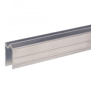 Adam Hall Hardware 6102 ALT - Aluminiowy, hybrydowy profil zamykający do materiału o grubości 7 mm, bez skosu