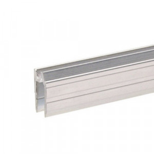 Adam Hall Hardware 6102 - Aluminiowy, hybrydowy profil zamykający do materiału o grubości 7 mm