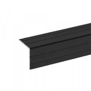 Adam Hall Hardware 6109 BLK - Aluminiowa osłona krawędzi 22 x 22 mm, anodowana na czarno
