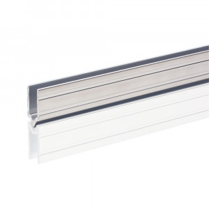Adam Hall Hardware 6142 M - Aluminiowy profil zamykający, wypukły, do materiału o grubości 7 mm