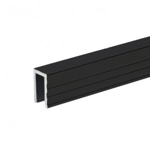 Adam Hall Hardware 6200 BLK - Profil aluminiowy do ścianek działowych 7 mm, negro
