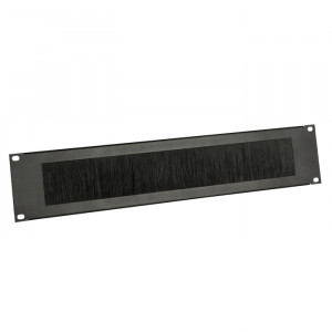 Adam Hall 19" Parts RACK PAN 02 BRUSH - Panel z otworami do szafy rack, 2U, stal, z listwą szczotkową