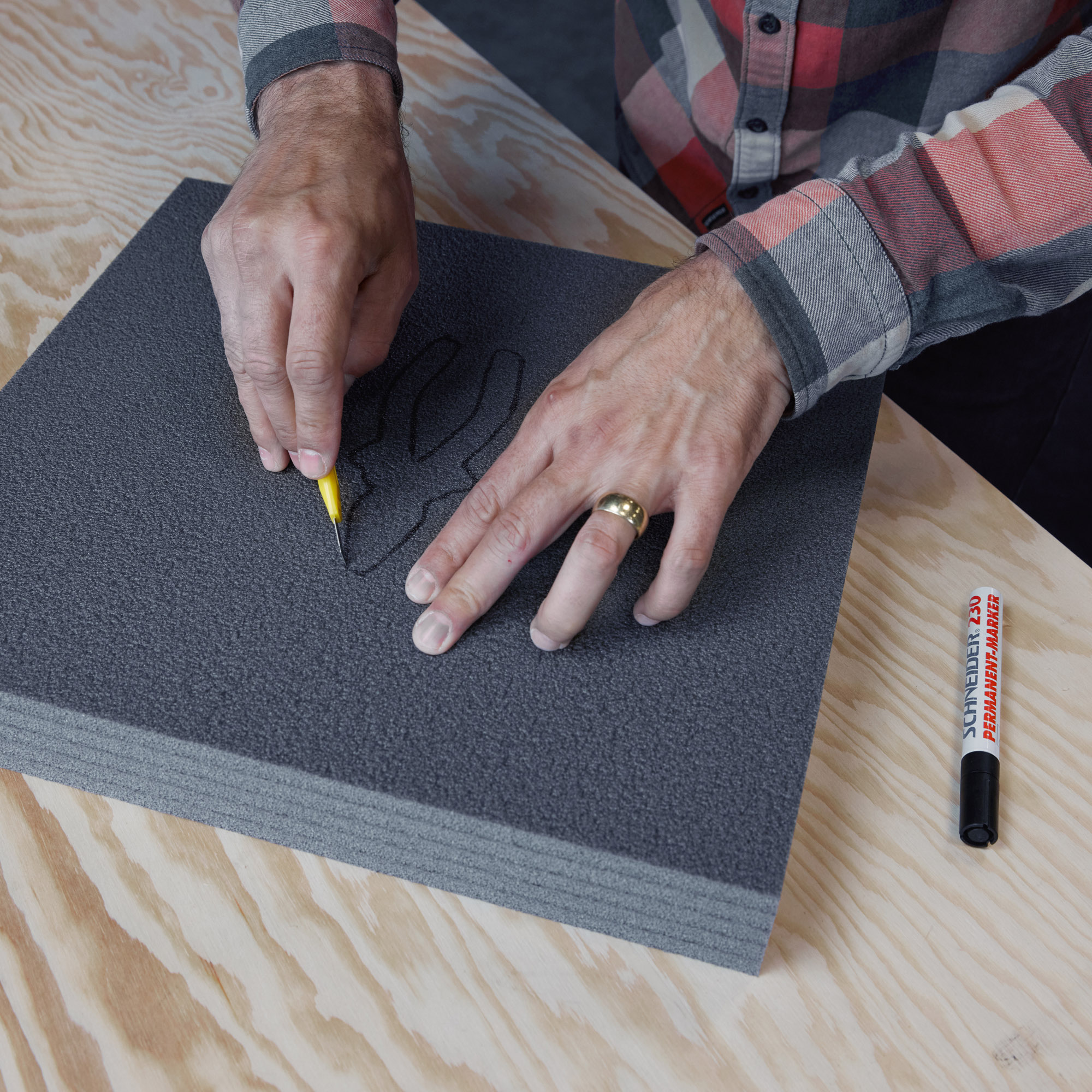 Adam Hall 19" Parts RACK INLAY 02 KYOTO FOAM - null