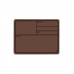 Adam Hall Hardware 88001 M BROWN - Magnetyczna plastikowa etykieta do etykietowania 177 x 127 mm, brązowa