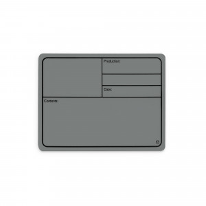 Adam Hall Hardware 88001 M GREY - Magnetyczna plastikowa etykieta do etykietowania 177 x 127 mm, szara