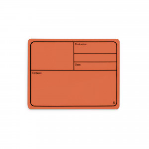 Adam Hall Hardware 88001 M ORANGE - Magnetyczna plastikowa etykieta do etykietowania 177 x 127 mm, kolor pomarańczowy