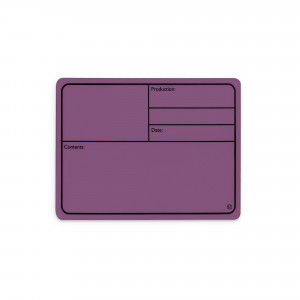 Adam Hall Hardware 88001 M PURPLE - Magnetyczna plastikowa etykieta do etykietowania 177 x 127 mm, fioletowa