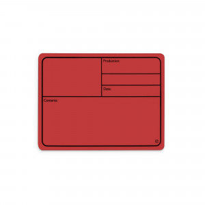 Adam Hall Hardware 88001 M RED - Magnetyczna plastikowa etykieta do etykietowania 177 x 127 mm, czerwona