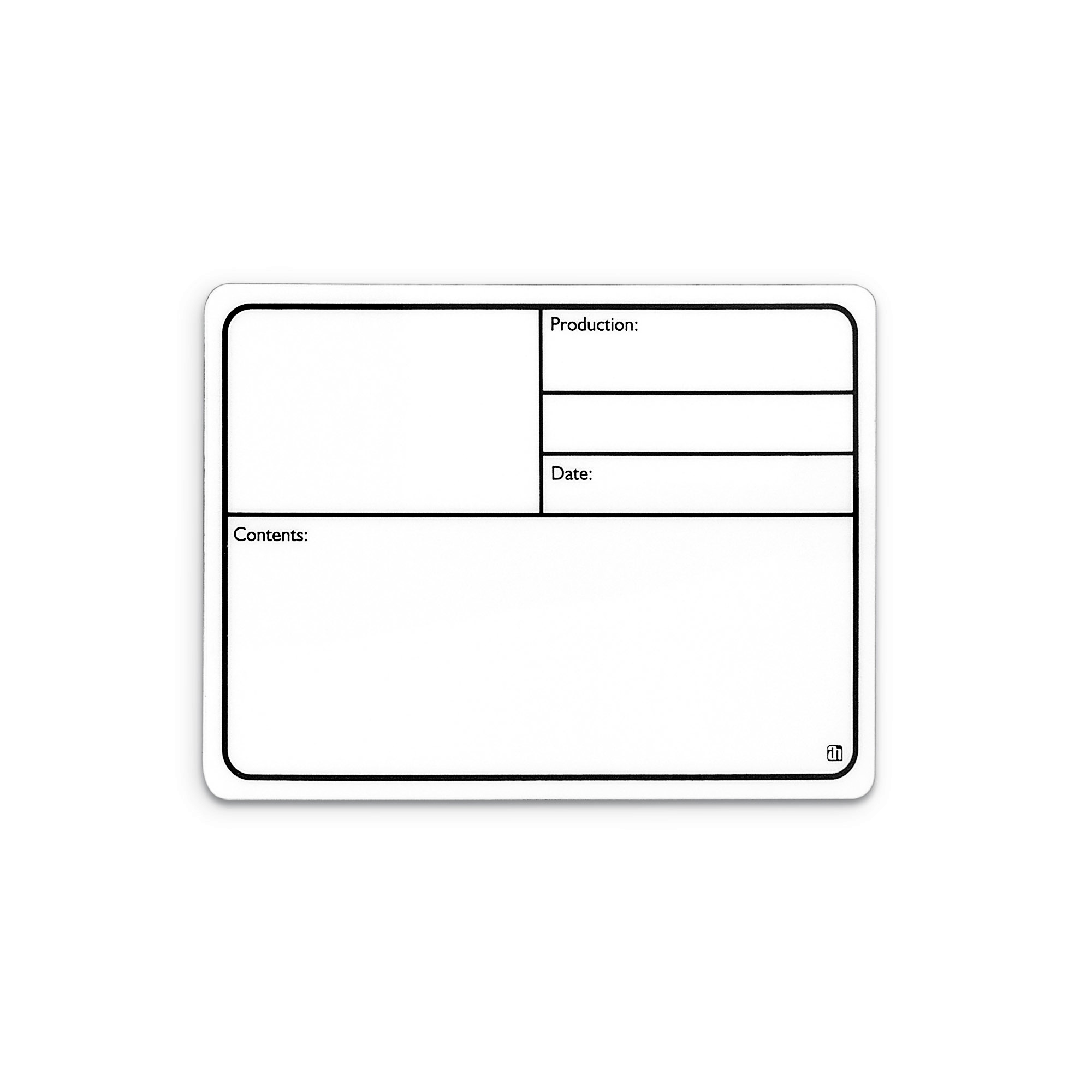 Adam Hall Hardware 88001 M - Magnetyczna plastikowa etykieta do etykietowania 177 x 127 mm, biała