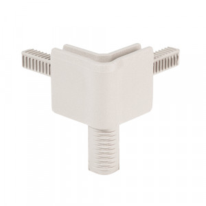 Adam Hall Hardware Q 4502 FAG - Narożnik do profilu zamykającego, żeński, aluminiowoszary