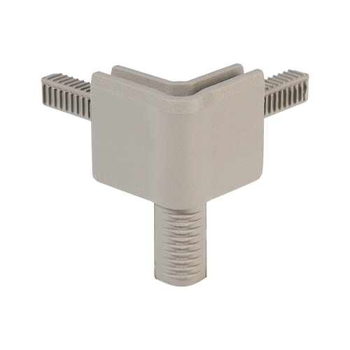 Adam Hall Hardware Q 4502 FMG - Narożnik do profilu zamykającego, żeński, średni odcień szarości