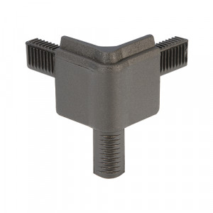 Adam Hall Hardware Q 4502 MDG - Narożnik do profilu zamykającego, męski, ciemnoszary