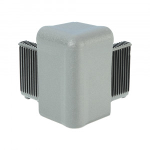 Adam Hall Hardware Q 4504 AG - Narożnik do ramy pokrywy, aluminiowoszary