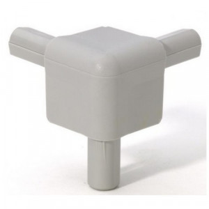 Adam Hall Hardware Q 4506 AG - Narożnik do elementu typu „Casemaker”, aluminiowoszary